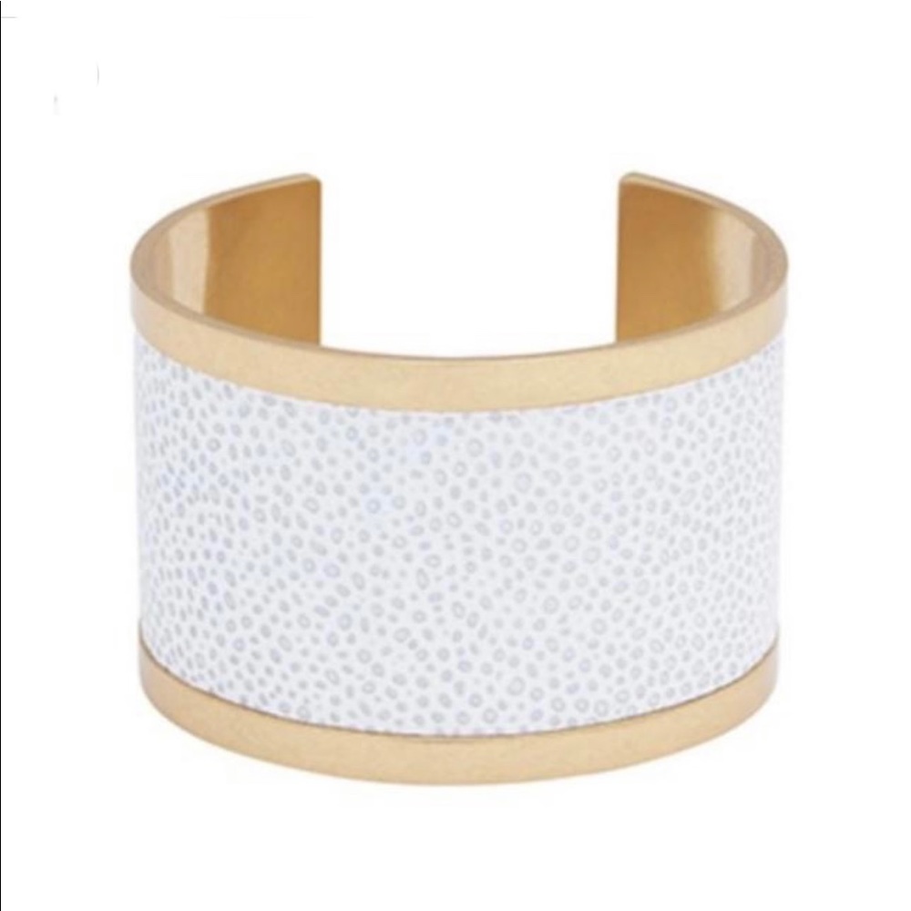 India Hicks Gold Tone Cuff Bracelet with flaws